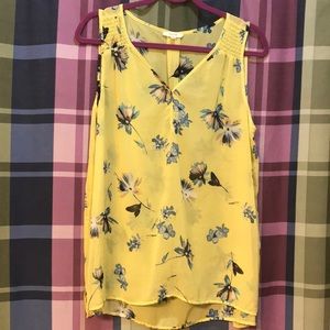 Sleeveless sheer tunic